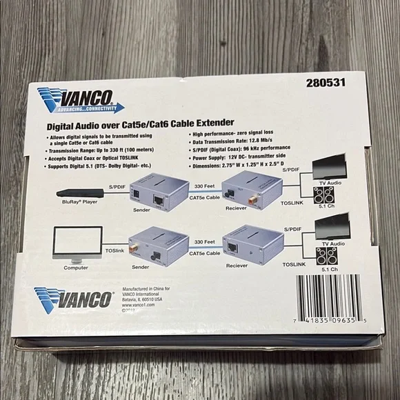 Vans Silver Digital Audio Cable Extender - Picture 6 of 6